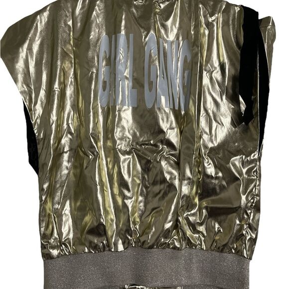 Fun and Fun Gold Metallic Women's Jacket - Picture 2 of 2